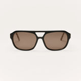 Z Supply After Hour Polarized Sunglasses In Black Tortoise-Brown