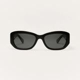 Z Supply Legacy Polarized Sunglasses in Polished Black-Grey