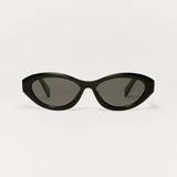 Z Supply Backstage Polarized Sunglasses In Polished Black-Grey
