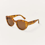 Z Supply Golden Hour Polarized Sunglasses In Brown Tortoise