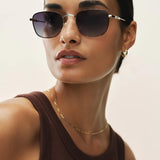 Z Supply Fastlane Sunglasses in Tort Gold-Gradient Polarized