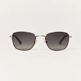 Z Supply Fastlane Sunglasses in Tort Gold-Gradient Polarized
