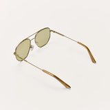 Z Supply Highway Polarized Sunglasses in Satin Gold-Khaki
