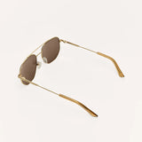 Z Supply Highway Polarized Sunglasses in Gold-Brown