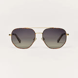 Z Supply Highway Polarized Sunglasses in Tort Gold