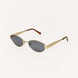 Z Supply Palisades Polarized Sunglasses in Satin Gold-Grey