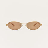 Z Supply Porto Polarized Sunglasses In Gold Sand