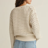 Z Supply Logan Sweater Jacket in Crystal