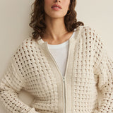 Z Supply Logan Sweater Jacket in Crystal