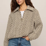 Z Supply Dunaway Bubble Jacket in Dark Chocolate