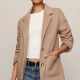 Z Supply Hutton Oversized Blazer in Classic Camel