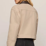Z Supply Rey Cropped Chore Jacket in Soapstone
