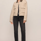 Z Supply Rey Cropped Chore Jacket in Soapstone