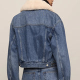 Z Supply Daily Sherpa Denim Jacket in Hush
