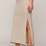 Z Supply Yessenia Whipstitch Skirt in Linen