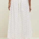 Z Supply Bria Eyelet Skirt in White