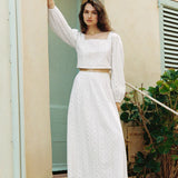 Z Supply Bria Eyelet Skirt in White
