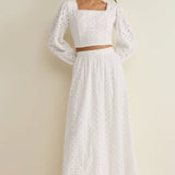 Z Supply Bria Eyelet Skirt in White