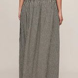 Z Supply Brooke Gingham Maxi Skirt in Black