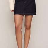 Z Supply Socialite Denim Mini Skirt in Midnight Air