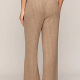 Z Supply Smocked Rib Pant in Light Toffee