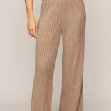 Z Supply Smocked Rib Pant in Light Toffee