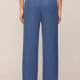 Z Supply Dawn Smocked Rib Pant in True Navy