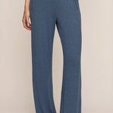Z Supply Dawn Smocked Soft Knit Pant in True Navy