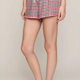 Z Supply Jolly Gingham Short in Ruby Red