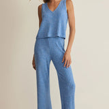 Z Supply Sloane V-Neck Rib Tank in Tropical Tide