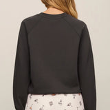 Z Supply Booze Graphic Sweatshirt in Ash Black