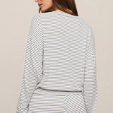 Z Supply Classic Stripe Long Sleeve Top in Eclipse