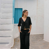 Z Supply Scout Linen Pant in Black