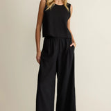 Z Supply Scout Linen Pant in Black