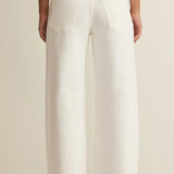 Z Supply Remi High Rise Bowed Wide Pant in Cloud