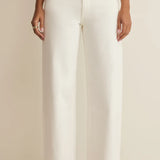 Z Supply Remi High Rise Bowed Wide Pant in Cloud