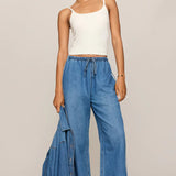 Z Supply Denim Track Pant in Dreamstate