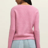 Z Supply Medina Rib Cardigan in Pink