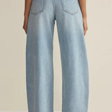 Z Supply Remi High Rise Bowed Wide Jean in Cove