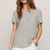 Z Supply Foundation Slub Tee in Heather Grey