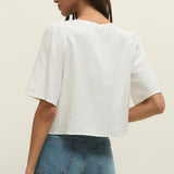 Z Supply La Belle Linen Top in White
