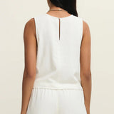 Z Supply Sloane Linen Top in White