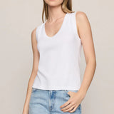 Z Supply Ellie V Neck Tank in White