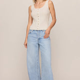 Z Supply Lainey Pointelle Tank in Cloud