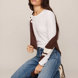 Z Supply Junie Long Sleeve Tee in White
