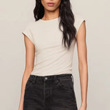 Z Supply Soft Trace Second Skin Tee in Cloud