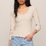 Z Supply Greyson Long Sleeve Tee in Chalk