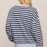 Z Supply Striped Everyday Crew in Eclipse