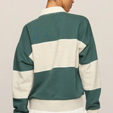 Z Supply Study Break Polo Sweatshirt in Feather Grey