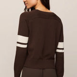Z Supply Nineties Stand in Sweater in Dark Chocolate